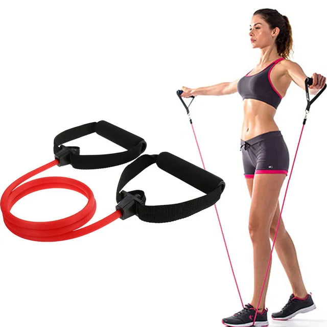 Fitness Yoga Pilates Bar Stick Cross fit Resistance Bands